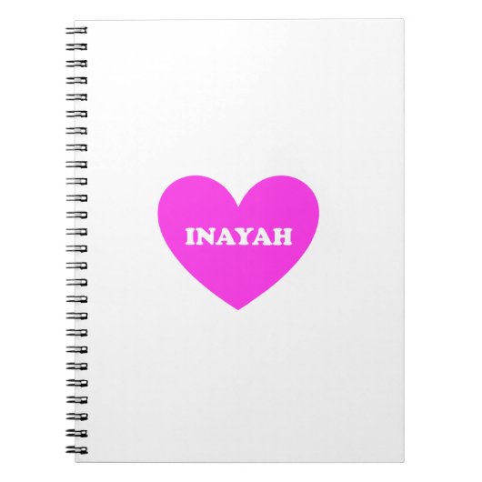 Inayah Notitieboek (Voorkant)