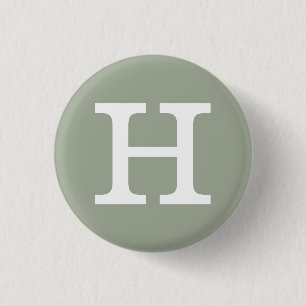 Inbare het Alfabet van "H" (#8) Ronde Button 3,2 Cm