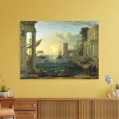 Inbarsting van de koningin van Sheba - Claude Lorr Canvas Afdruk (Insitu (Woonkamer))