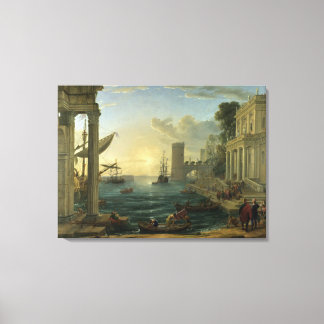 Inbarsting van de koningin van Sheba - Claude Lorr Canvas Afdruk