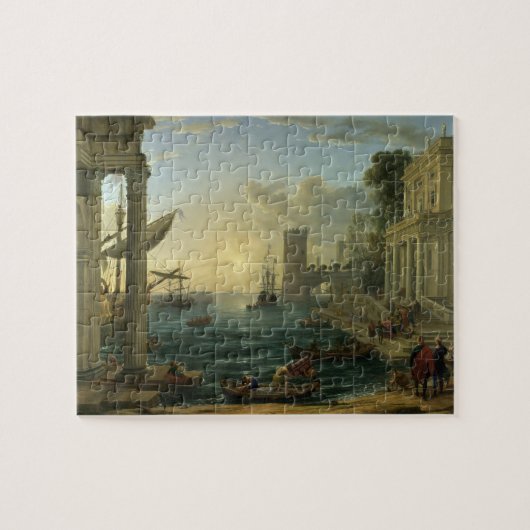 Inbarsting van de koningin van Sheba - Claude Lorr Legpuzzel (Horizontaal)