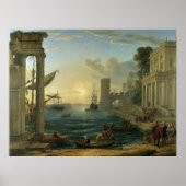 Inbarsting van de koningin van Sheba - Claude Lorr Poster (Voorkant)