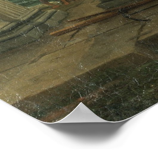 Inbarsting van de koningin van Sheba - Claude Lorr Poster (Hoek)