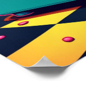 Inbellen in de neondroom - Retro Surreal Pop Art Poster (Hoek)