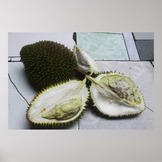 Inberoemde Durian Fruit Poster (Voorkant)