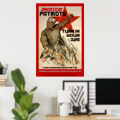Inbeslagneming van pistool - 2e wijziging poster (Thuiskantoor)