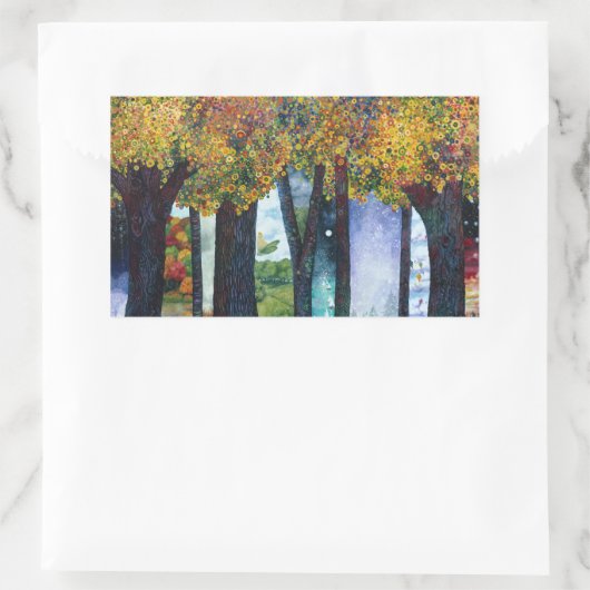 Inbetween Places II Rechthoekige Sticker (Tas)