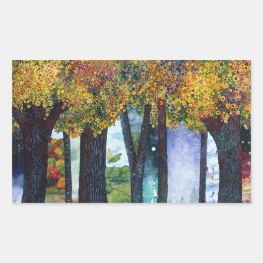 Inbetween Places II Rechthoekige Sticker (Voorkant)