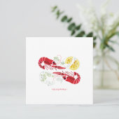 Inbjudan Kräftskiva / Swedish Crawfish Party Kaart (Staand voorkant)