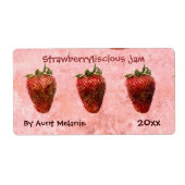 Inbliketiket aardbeienjam etiket (Voorkant)