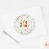Inblikken Aardbei Jam Jar Labels (Envelop)
