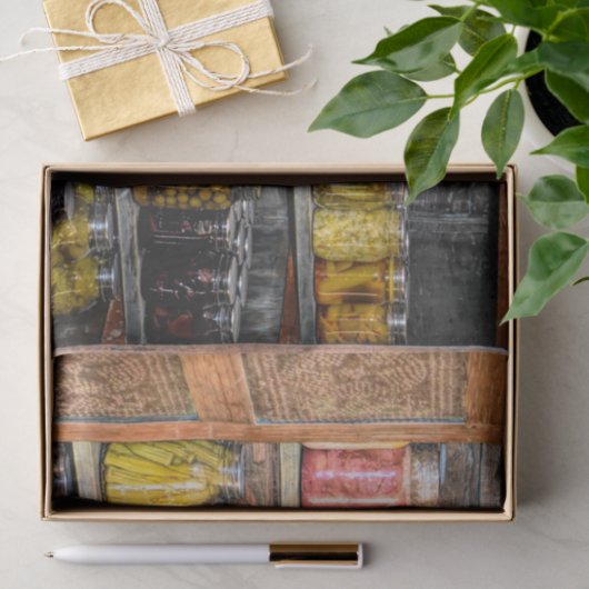 Inblikken Herfst oogst conserven Tissuepapier (Geschenk)