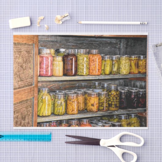 Inblikken Herfst oogst conserven Tissuepapier (Craft)