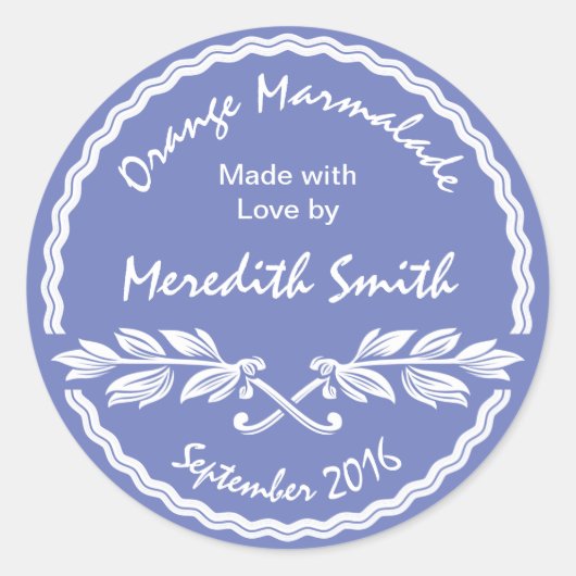 Inblikken Label Roze en Wit Klassieke Jam / Jelly (Voorkant)