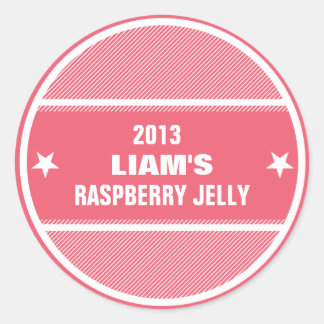 Inblikken pot labels rood gestreepte aangepaste ge