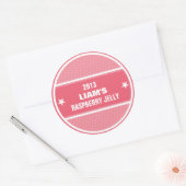 Inblikken pot labels rood gestreepte aangepaste ge (Envelop)