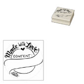 Inblikken stempel - Gemaakt met liefde - Rubber St (Gestempeld)