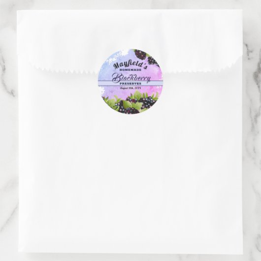 Inblikken van braambessen | Jam Jar Label (Tas)