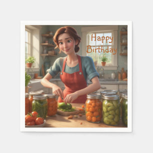 Inblikken van de oogst servet