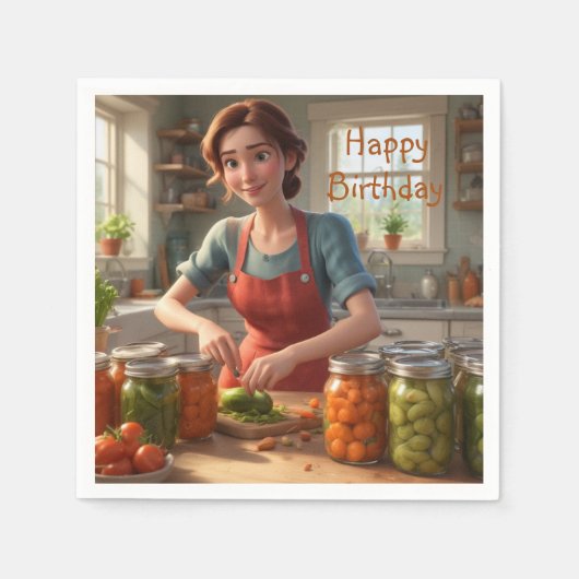 Inblikken van de oogst servet (Voorkant)