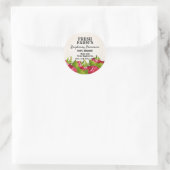 Inblikken van frambozenfruit | Jam-label Ronde Sticker (Tas)
