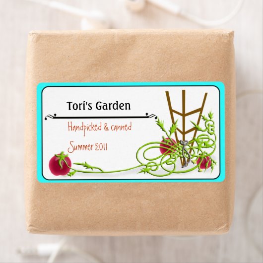 inblikken van tomaten etiket (Insitu)