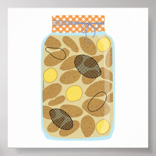 Inblikken van voedsel - Aardappelen Poster (Voorkant)