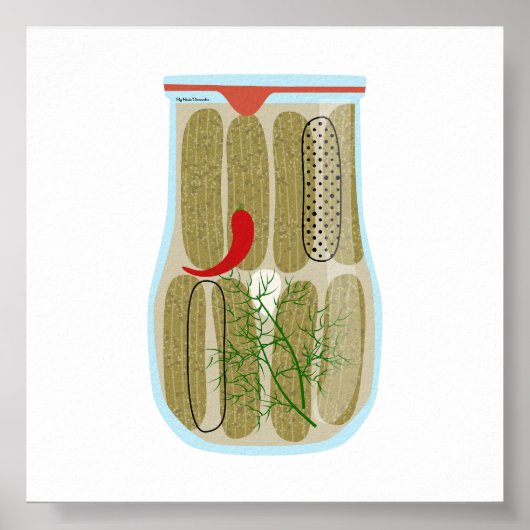 Inblikken van voedsel - Dill Pickles Poster (Voorkant)