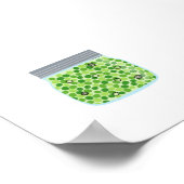 Inblikken van voedsel - erwten poster (Hoek)