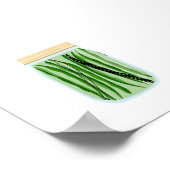Inblikken van voedsel - Groene bonen Poster (Hoek)