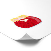 Inblikken van voedsel - kleine aardbeienjam poster (Hoek)