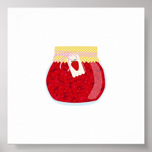 Inblikken van voedsel - kleine aardbeienjam poster (Voorkant)