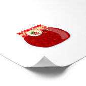 Inblikken van voedsel - kleine frambozenjam poster (Hoek)