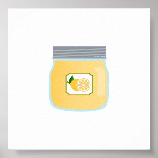 Inblikken van voedsel - Lemon Curd Poster (Voorkant)