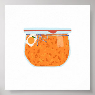 Inblikken van voedsel - Peach Jam Poster