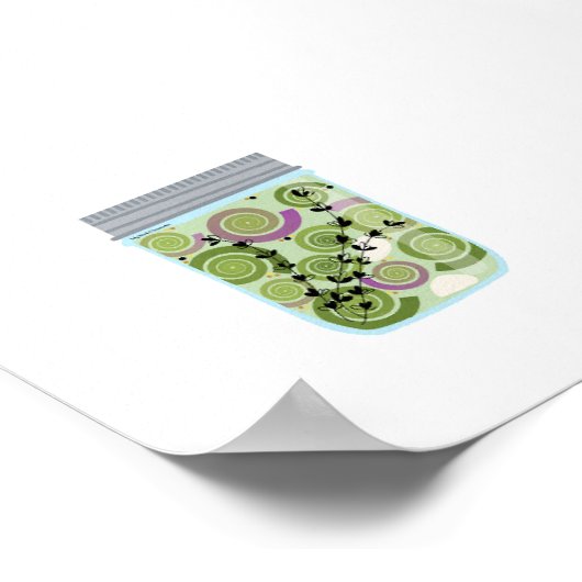 Inblikken van voedsel - Pickled Fiddleheads Poster (Hoek)