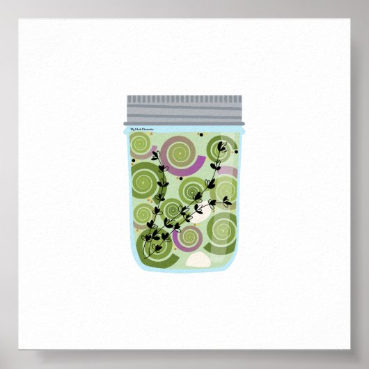 Inblikken van voedsel - Pickled Fiddleheads Poster (Voorkant)