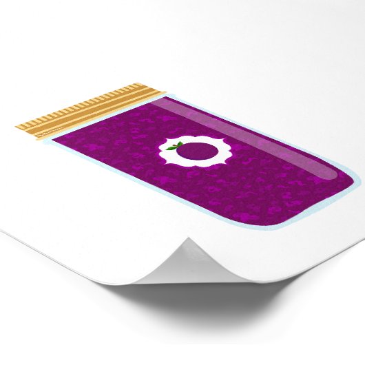 Inblikken van voedsel - Plum Jam Poster (Hoek)