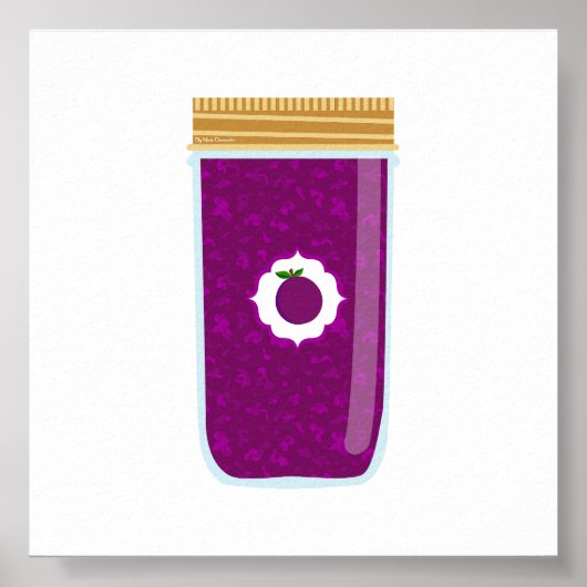 Inblikken van voedsel - Plum Jam Poster (Voorkant)