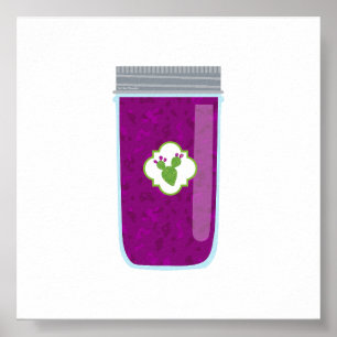 Inblikken van voedsel - Prickly Pear Jam Poster