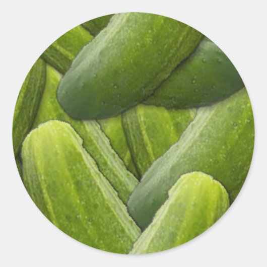 Inblikpot Stickers—augurken Ronde Sticker (Voorkant)