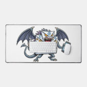 Inbox Monster E-mail Overbelasting Grappige Grafie Bureaumat (Keyboard & Muis)