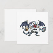 Inbox Monster E-mail Overbelasting Grappige Grafie Kaart (Voorkant / Achterkant)