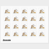 Inbox Zero | Kantoor Miereneter Vierkante Sticker (Vel)