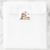 Inbox Zero | Kantoor Miereneter Vierkante Sticker (Tas)