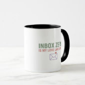 Inbox Zero Liefdestaal Grappige Kantoor Mok (Voorkant rechts)