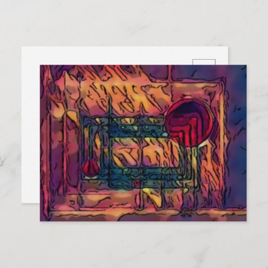 inbraak briefkaart (Voorkant / Achterkant)