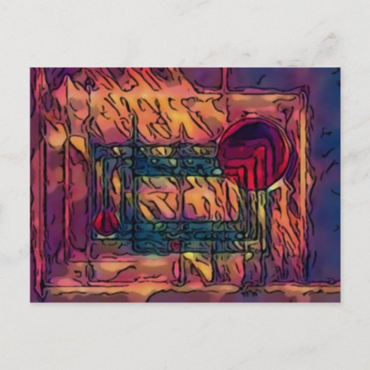 inbraak briefkaart (Voorkant)