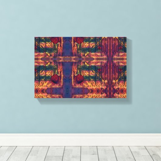 inbraak canvas afdruk (Insitu (Houten vloer))