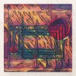 inbraak glazen onderzetter